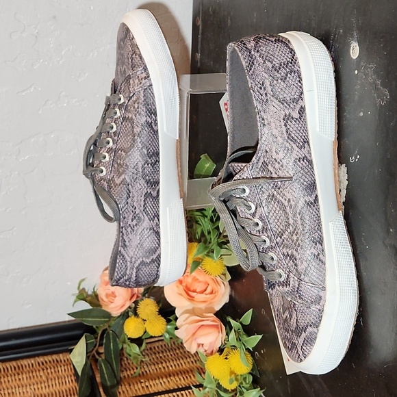 SUPERGA Reptile Print Sneaker 41.5 - Picture 3 of 9
